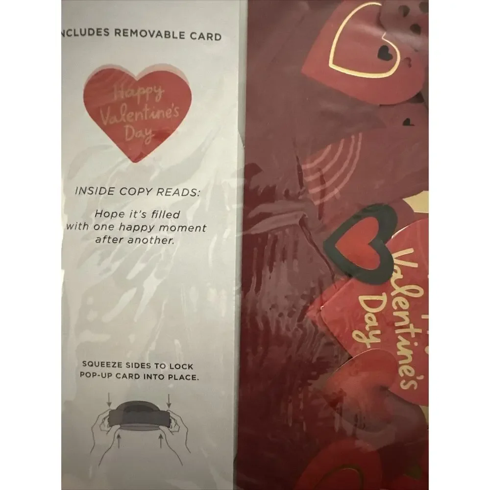 American Greetings Magic Moments Displayable Pop-Up Valentines Day Card Lot of 2
